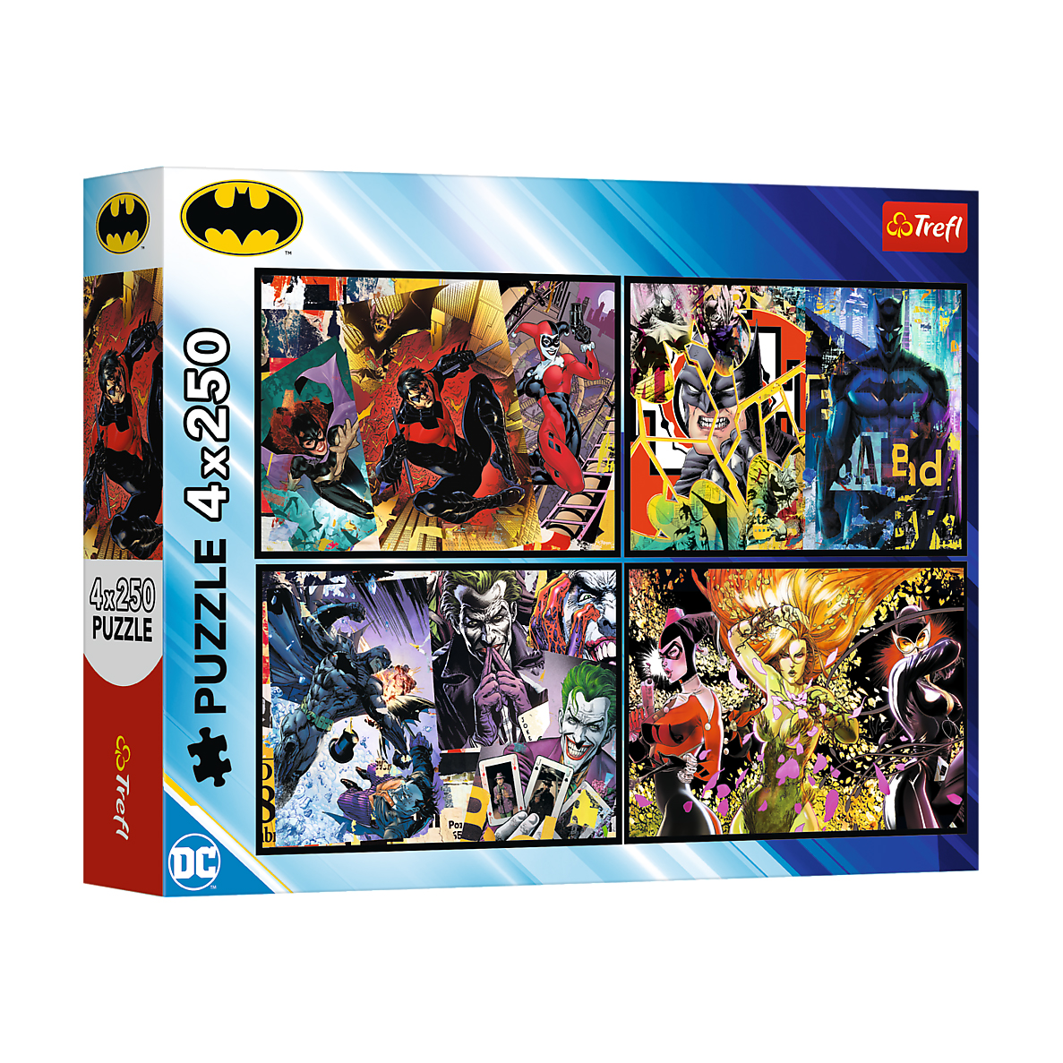 Пазли Trefl DC Batman Бетмен в дії, 33.9*23.8 см, 4*250 елементів (13310)
Пазли Trefl DC Batman Бетмен в дії, 33.9*23.8 см, 4*250 елементів (13310)