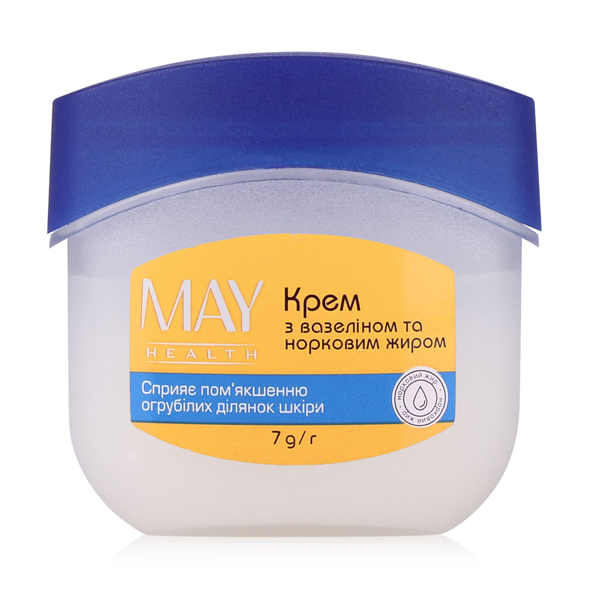 Крем для шкіри MAY Health з вазеліном та норковим жиром, 7 г
Крем для шкіри MAY Health з вазеліном та норковим жиром, 7 г