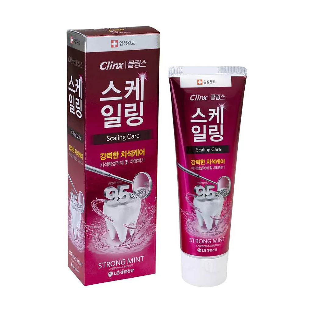 Зубна паста LG Household & Health Clinx Scaling Care Strong Mint Toothpaste з м'ятою, 120 г
Зубна паста LG Household & Health Clinx Scaling Care Strong Mint Toothpaste з м'ятою, 120 г
