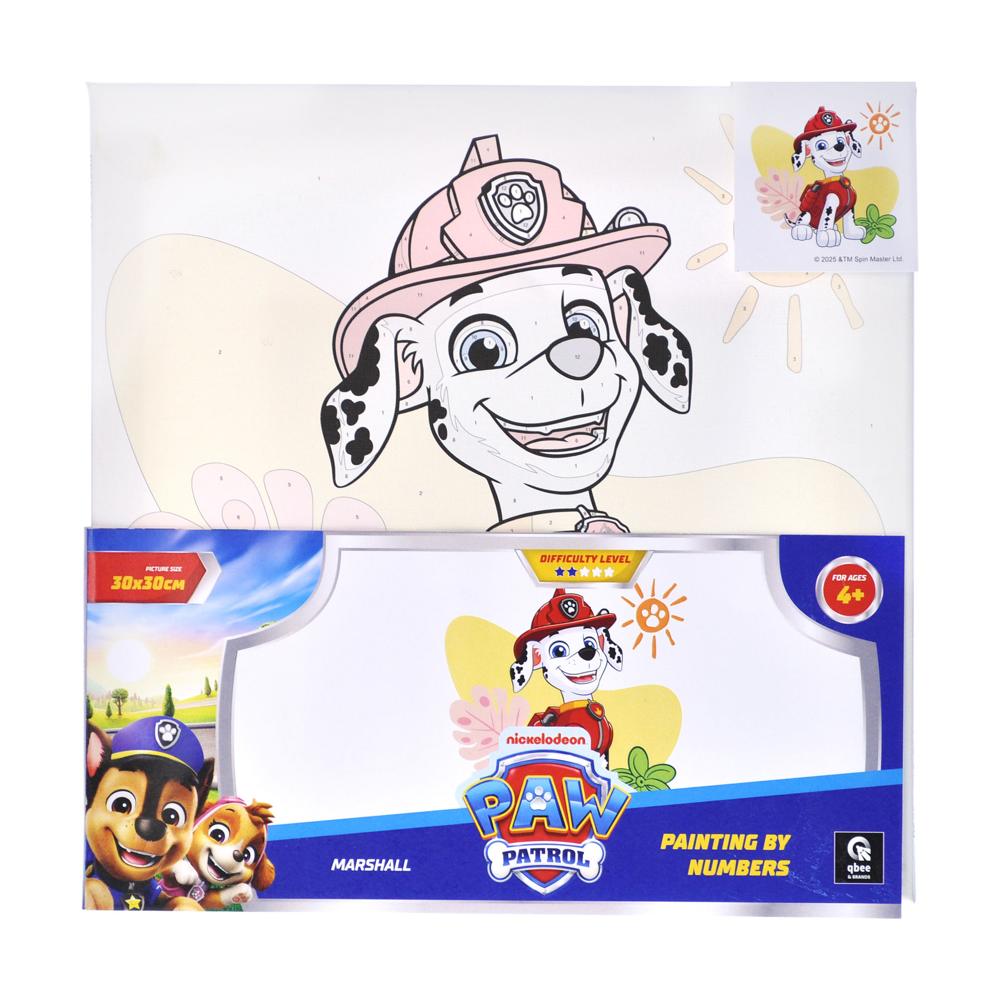 Картина за номерами Qbee Щенячий патруль: Маршал, 30*30 см (QB913-013)
Картина за номерами Qbee Щенячий патруль: Маршал, 30*30 см (QB913-013)