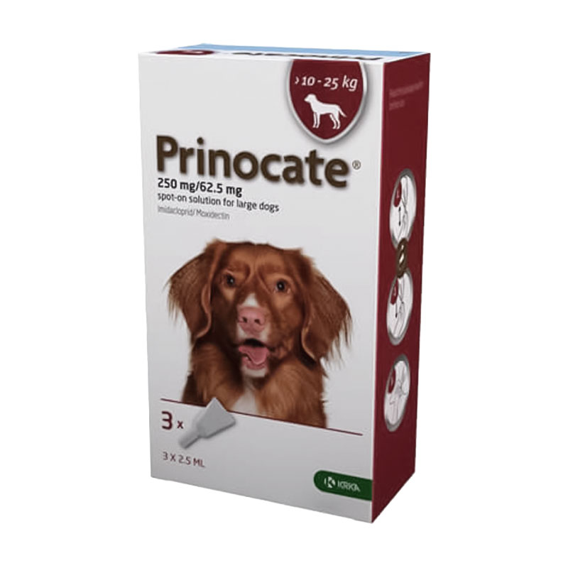 Краплі для собак KRKA Prinocate проти бліх та паразитів, 10-25 кг, 3*2.5 мл
Краплі для собак KRKA Prinocate проти бліх та паразитів, 10-25 кг, 3*2.5 мл