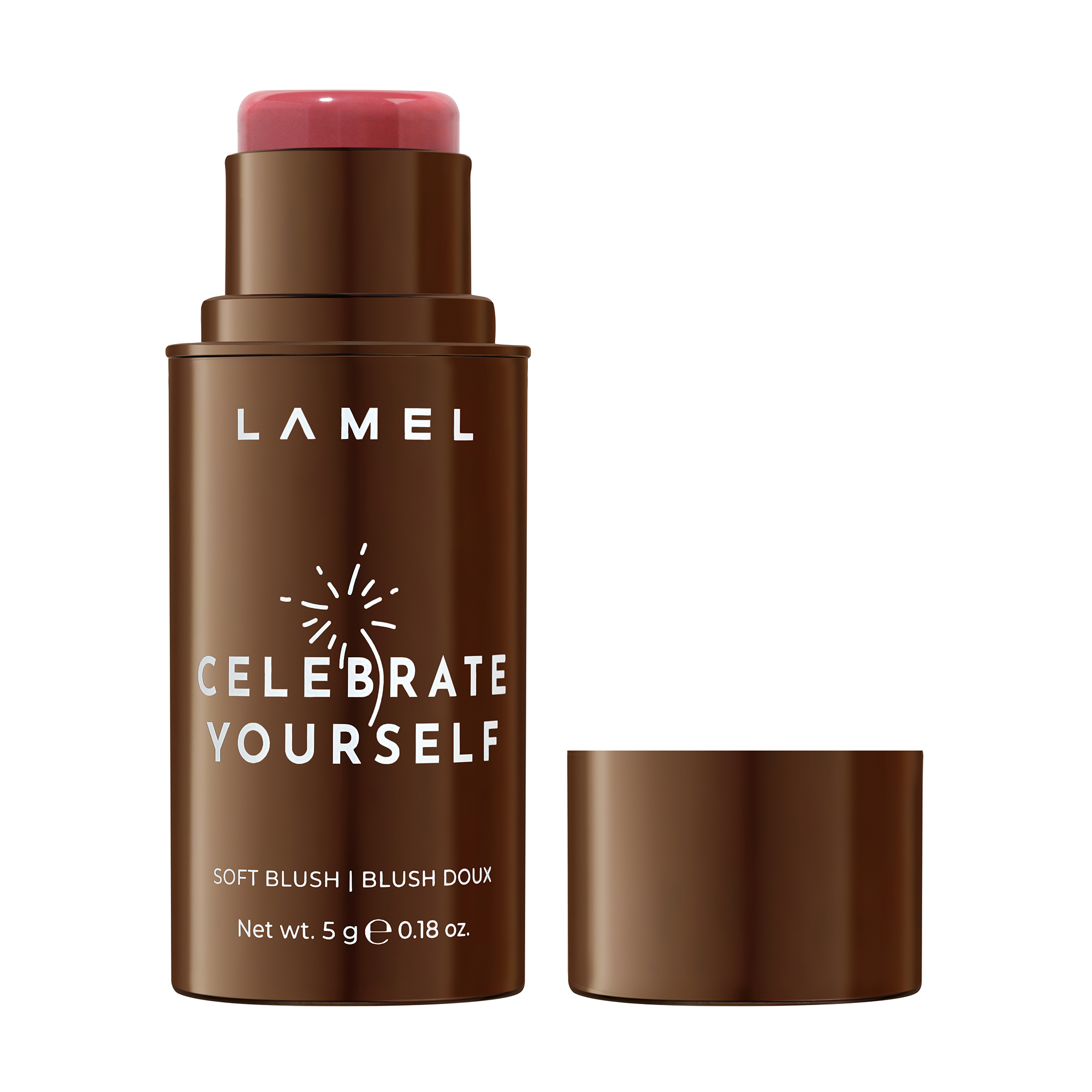 Кремові рум'яна для обличчя LAMEL Make Up Celebrate Yourself Soft Blush Stick 01, 5 г
Кремові рум'яна для обличчя LAMEL Make Up Celebrate Yourself Soft Blush Stick 01, 5 г