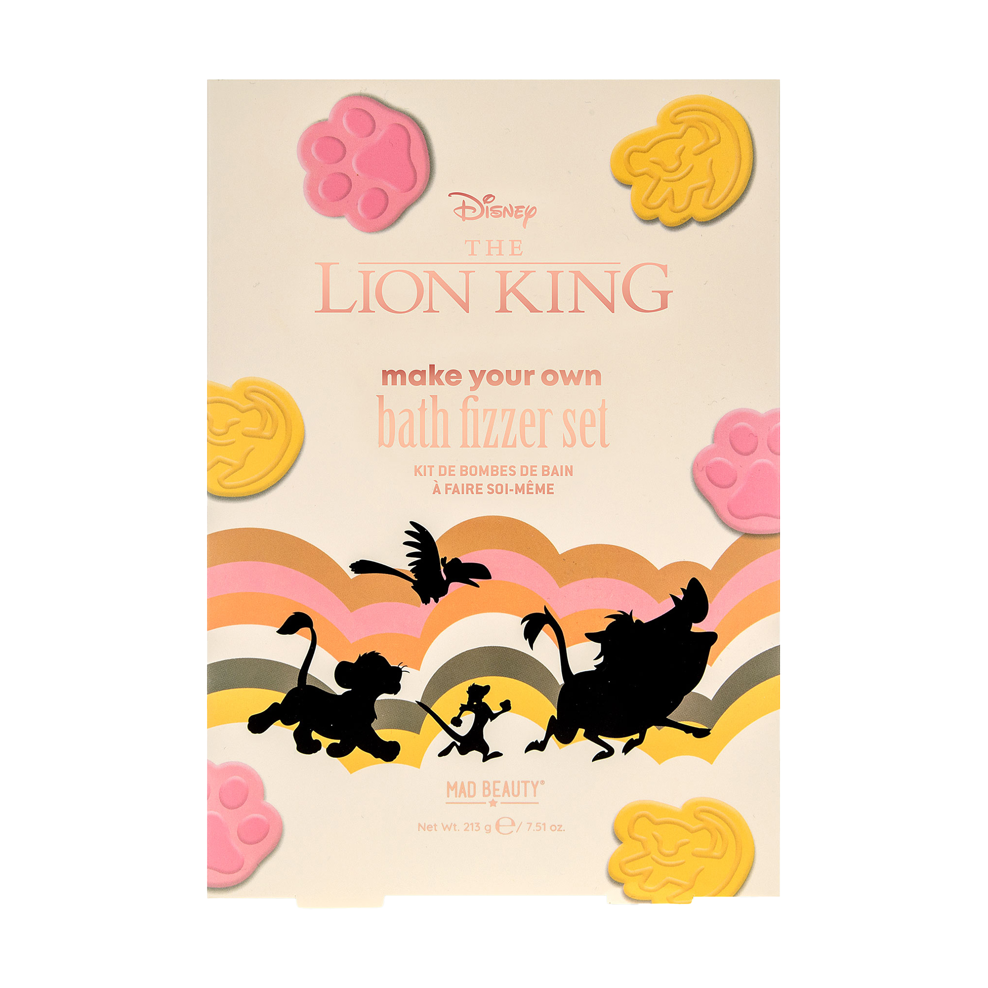 Набір для створення бомбочок для ванни Mad Beauty Disney The Lion King Make Your Own, 213 г
Набір для створення бомбочок для ванни Mad Beauty Disney The Lion King Make Your Own, 213 г