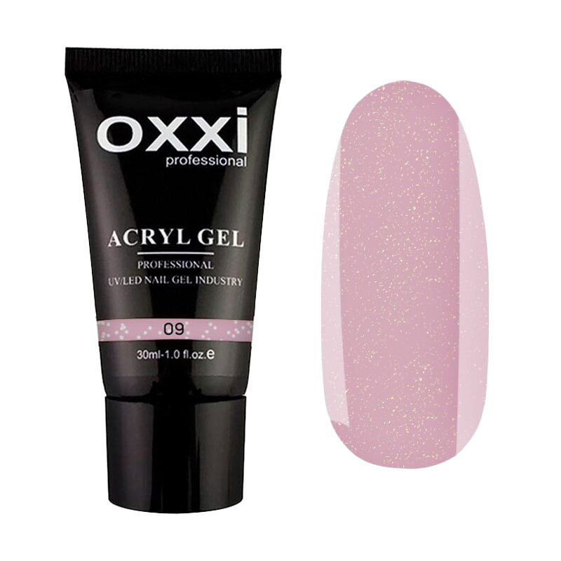 Акрил-гель для нігтів Oxxi Professional Acryl Gel 09 Рожева пастель із шимерами, 30 мл
Акрил-гель для нігтів Oxxi Professional Acryl Gel 09 Рожева пастель із шимерами, 30 мл