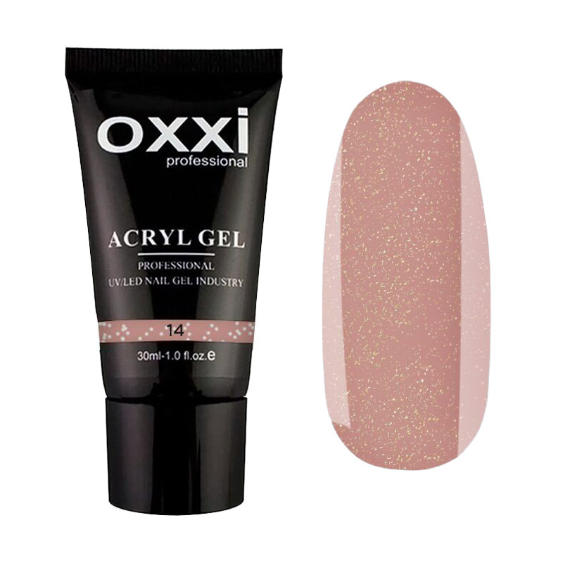 Акрил-гель для нігтів Oxxi Professional Acryl Gel 14 Ніжний рожевий мікроблиск, 30 мл
Акрил-гель для нігтів Oxxi Professional Acryl Gel 14 Ніжний рожевий мікроблиск, 30 мл