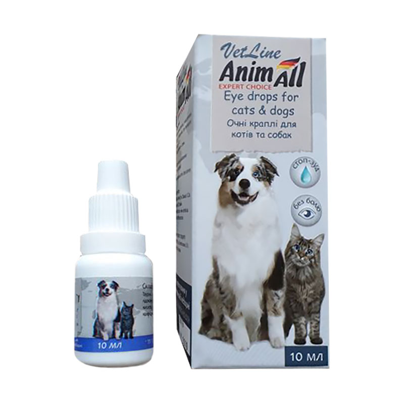 Очні краплі для котів та собак AnimAll VetLine, 10 мл
Очні краплі для котів та собак AnimAll VetLine, 10 мл