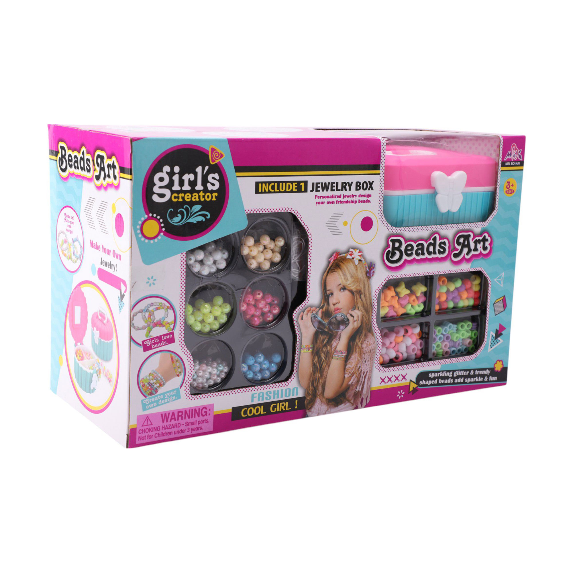 Дитячий ігровий набір Girl's Creator для створення прикрас, зі скринькою, від 3 років (6442431)
Дитячий ігровий набір Girl's Creator для створення прикрас, зі скринькою, від 3 років (6442431)