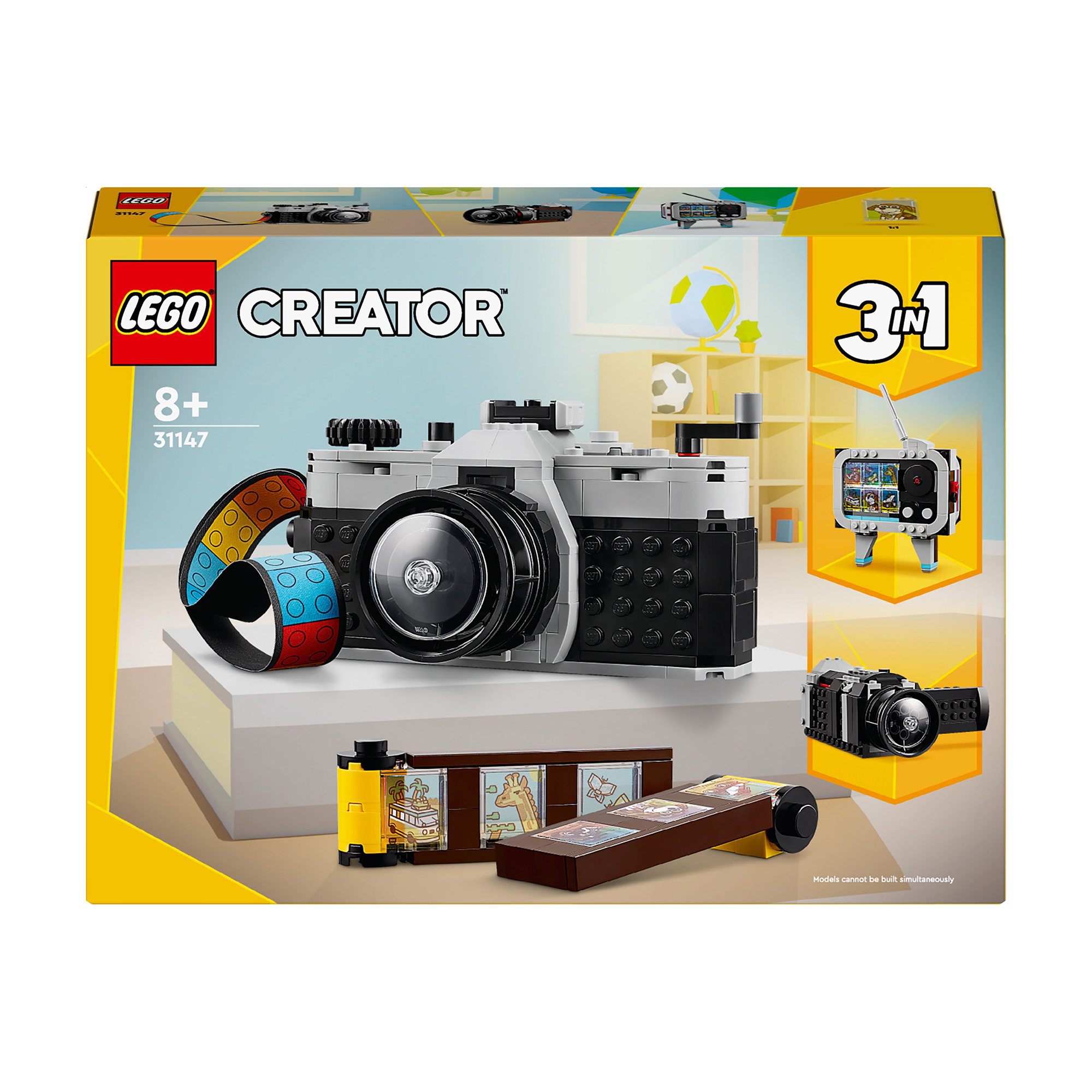 Конструктор 3 в 1 LEGO Creator Ретро фотокамера, 261 деталь, від 8 років (31147)
Конструктор 3 в 1 LEGO Creator Ретро фотокамера, 261 деталь, від 8 років (31147)