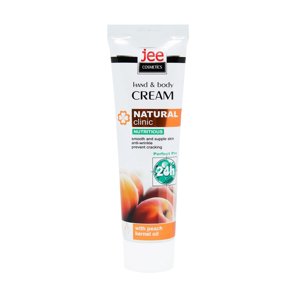 Живильний крем для рук та тіла Jee Cosmetics Nutritious Hand & Body Cream з олією кісточок персика, 100 мл
Живильний крем для рук та тіла Jee Cosmetics Nutritious Hand & Body Cream з олією кісточок персика, 100 мл