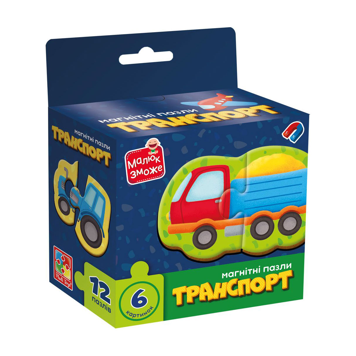 Магнітні пазли Vladi Toys Транспорт, від 3 років, 12 деталей (VT1733-02)
Магнітні пазли Vladi Toys Транспорт, від 3 років, 12 деталей (VT1733-02)