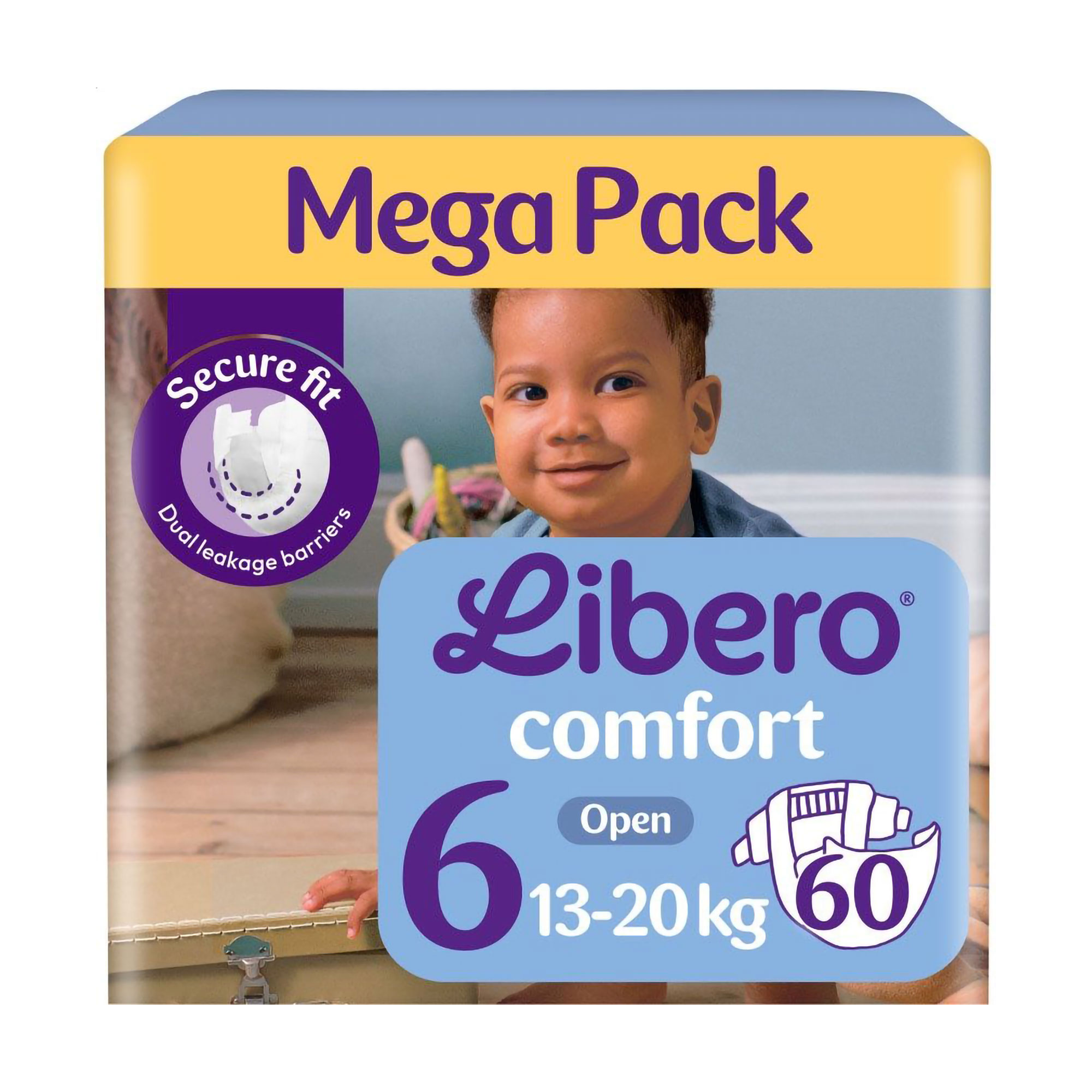Підгузки Libero Comfort розмір 6 (13-20 кг), 60 шт
Підгузки Libero Comfort розмір 6 (13-20 кг), 60 шт