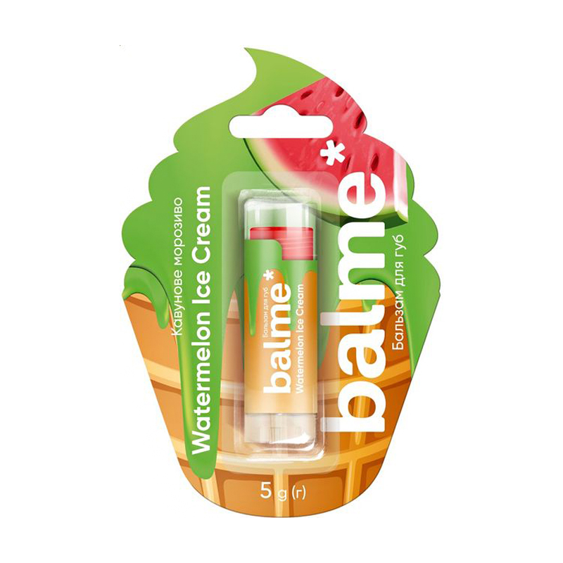 Бальзам для губ balme* Watermelon Ice Cream, 5 г
Бальзам для губ balme* Watermelon Ice Cream, 5 г