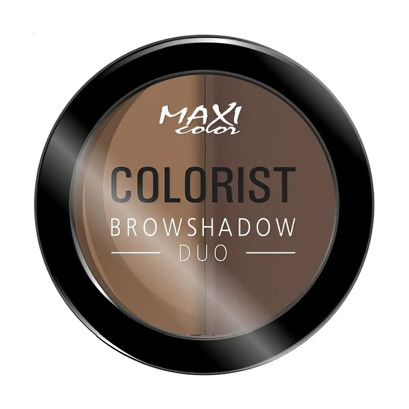 Тіні для брів Maxi Color Colorist Browshadow Duo 02 Насичений брюнет, 3 г
Тіні для брів Maxi Color Colorist Browshadow Duo 02 Насичений брюнет, 3 г