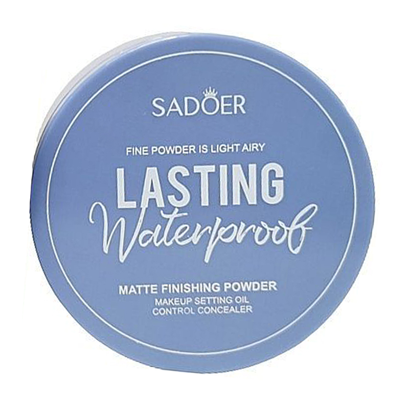 Матувальна пудра для обличчя Sadoer Lasting Waterproof Matte Finishing Powder, Natural Color, 15 г
Матувальна пудра для обличчя Sadoer Lasting Waterproof Matte Finishing Powder, Natural Color, 15 г