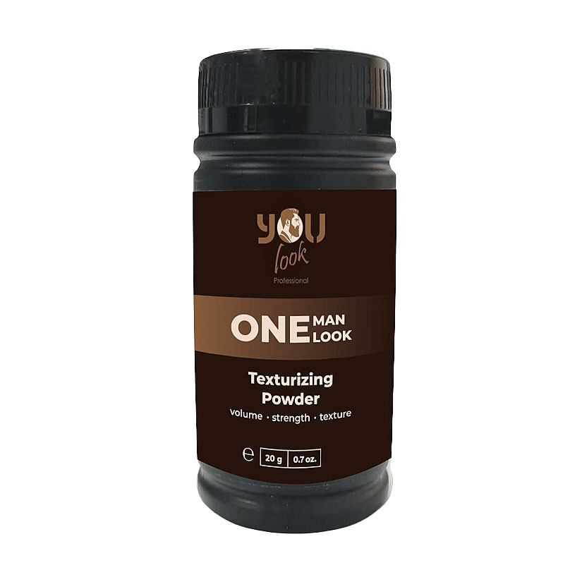 Чоловіча текстурувальна пудра для укладання волосся You Look Professional One Man Texturizing Powder, 20 г
Чоловіча текстурувальна пудра для укладання волосся You Look Professional One Man Texturizing Powder, 20 г