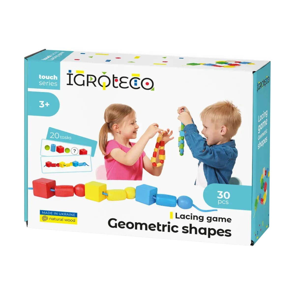 Настільна гра-шнурівка Igroteco Геометрика, від 3 років (900019)
Настільна гра-шнурівка Igroteco Геометрика, від 3 років (900019)