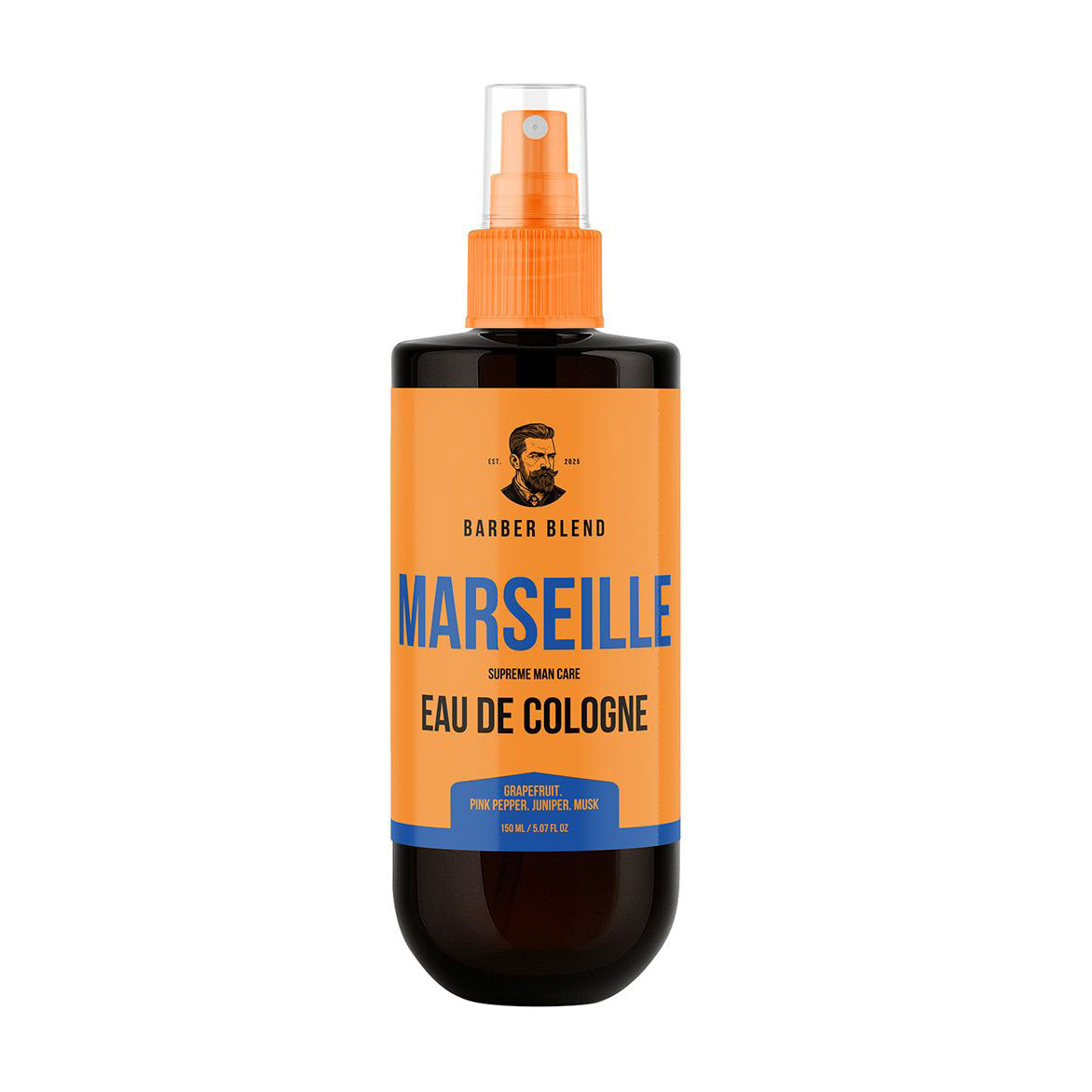 Одеколон чоловічий Barber Blend Marseille, 150 мл
Одеколон чоловічий Barber Blend Marseille, 150 мл