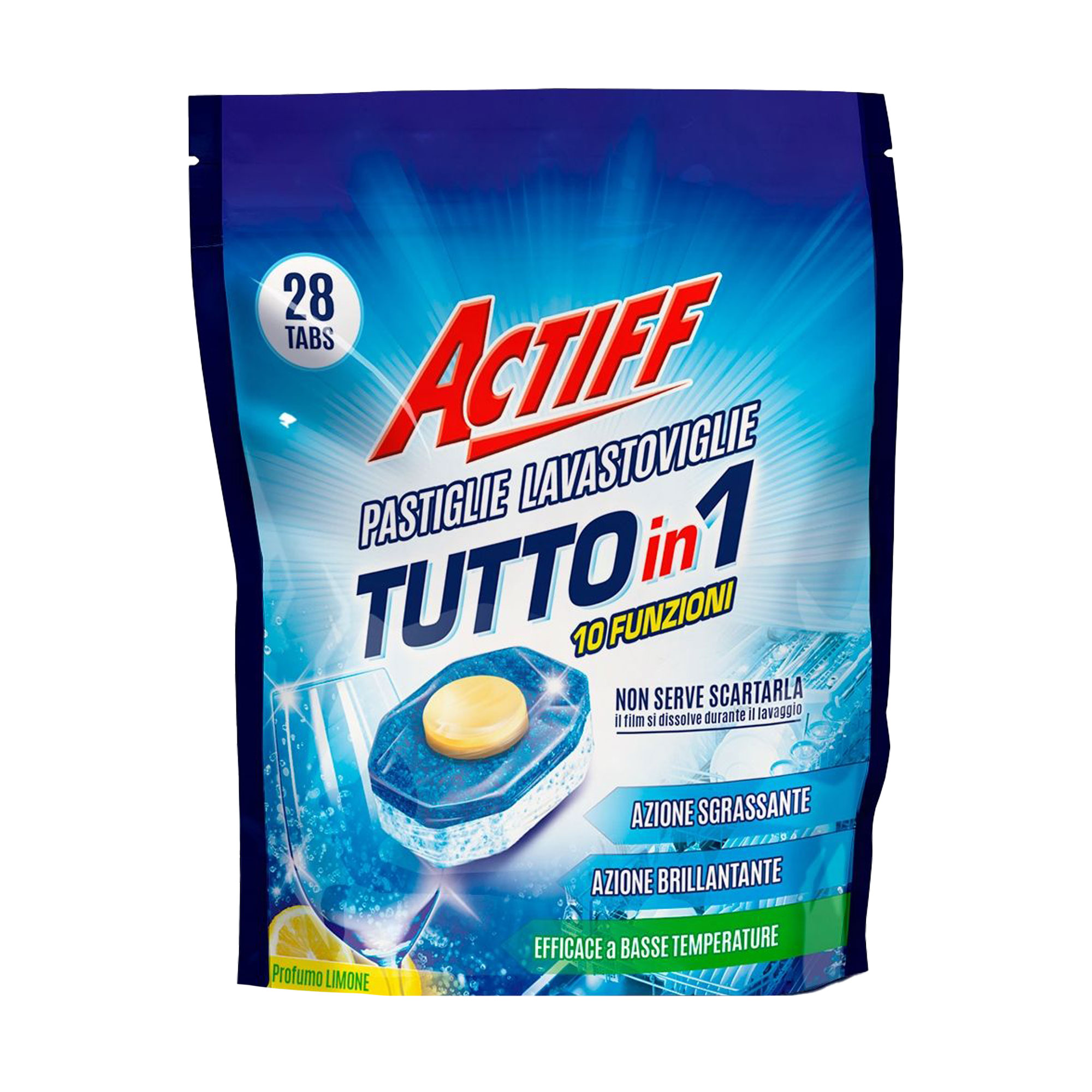 Таблетки для посудомийних машин Actiff Tutto in 1 Pastiglie Lavastoviglie, 28 шт
Таблетки для посудомийних машин Actiff Tutto in 1 Pastiglie Lavastoviglie, 28 шт