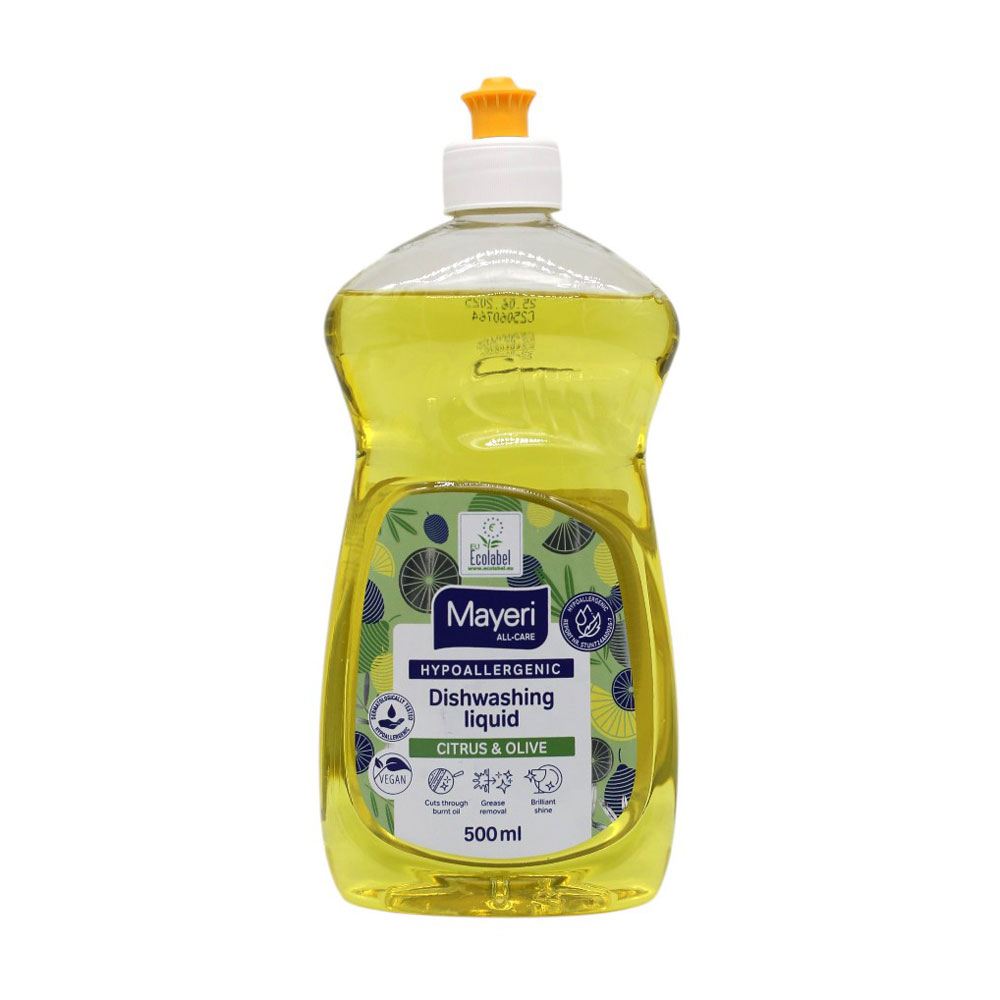 Засіб для миття посуду Mayeri Hypoallergenic Dishwashing Liquid Лимон та олива, 500 мл
Засіб для миття посуду Mayeri Hypoallergenic Dishwashing Liquid Лимон та олива, 500 мл
