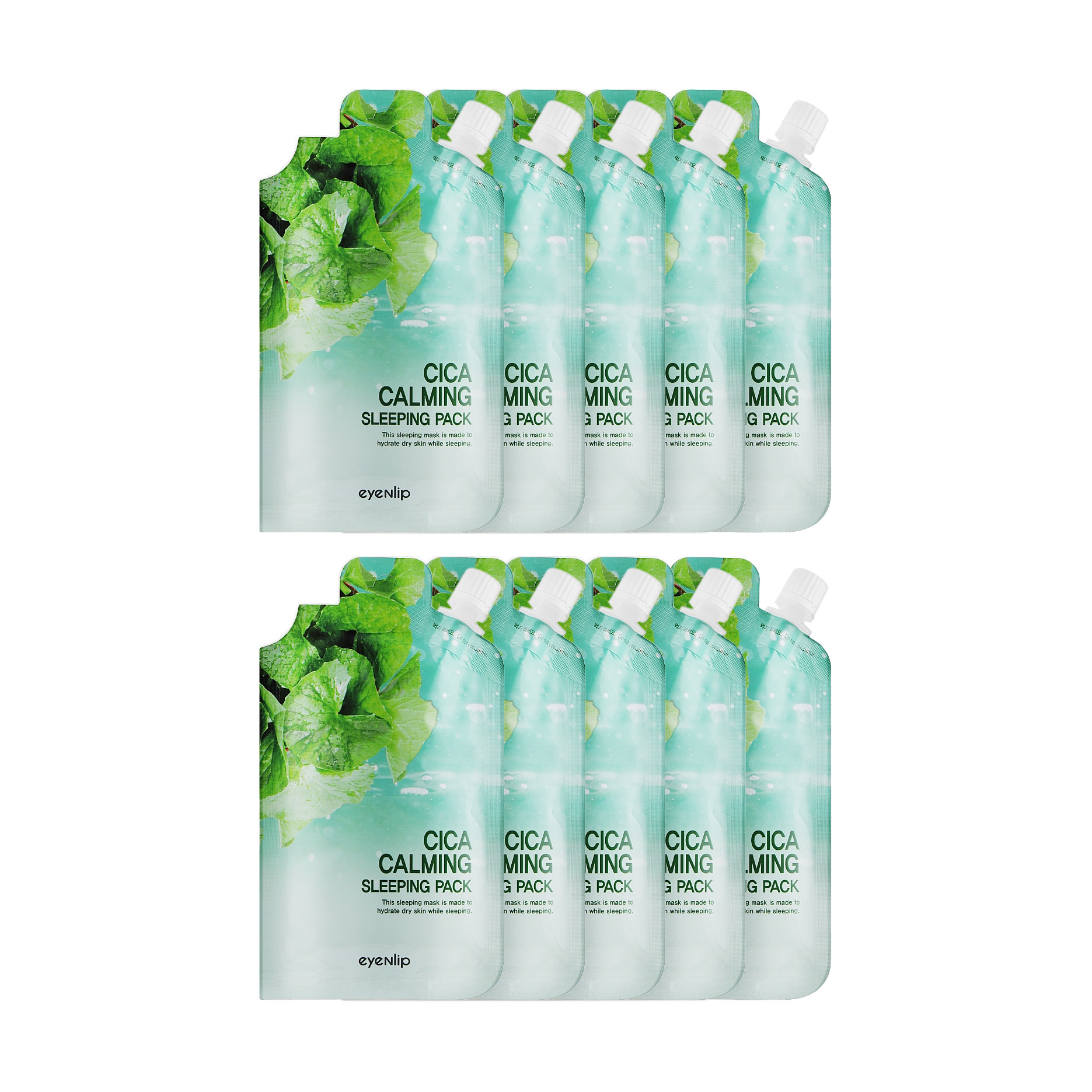 Нічна маска для обличчя Eyenlip Cica Calming Sleeping Pack Заспокійлива, з центелою азіатською, 10*25 г
Нічна маска для обличчя Eyenlip Cica Calming Sleeping Pack Заспокійлива, з центелою азіатською, 10*25 г