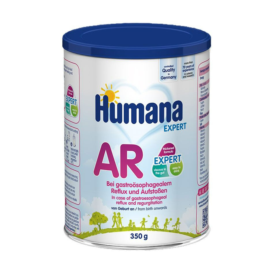 Дитяча суха молочна суміш Humana AR Expert при зригуваннях, від народження, 350 г
Дитяча суха молочна суміш Humana AR Expert при зригуваннях, від народження, 350 г