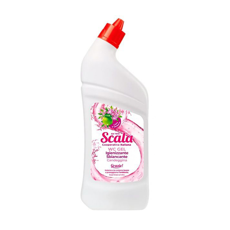 Засіб для чищення унітазу Scala WC Gel Лайм та вербена, з відбілювальним ефектом, 750 мл
Засіб для чищення унітазу Scala WC Gel Лайм та вербена, з відбілювальним ефектом, 750 мл