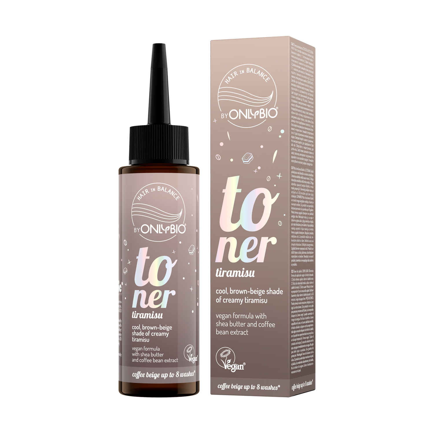 Тонер для волосся OnlyBio Hair in Balance Toner, Tiramisu, 100 мл
Тонер для волосся OnlyBio Hair in Balance Toner, Tiramisu, 100 мл