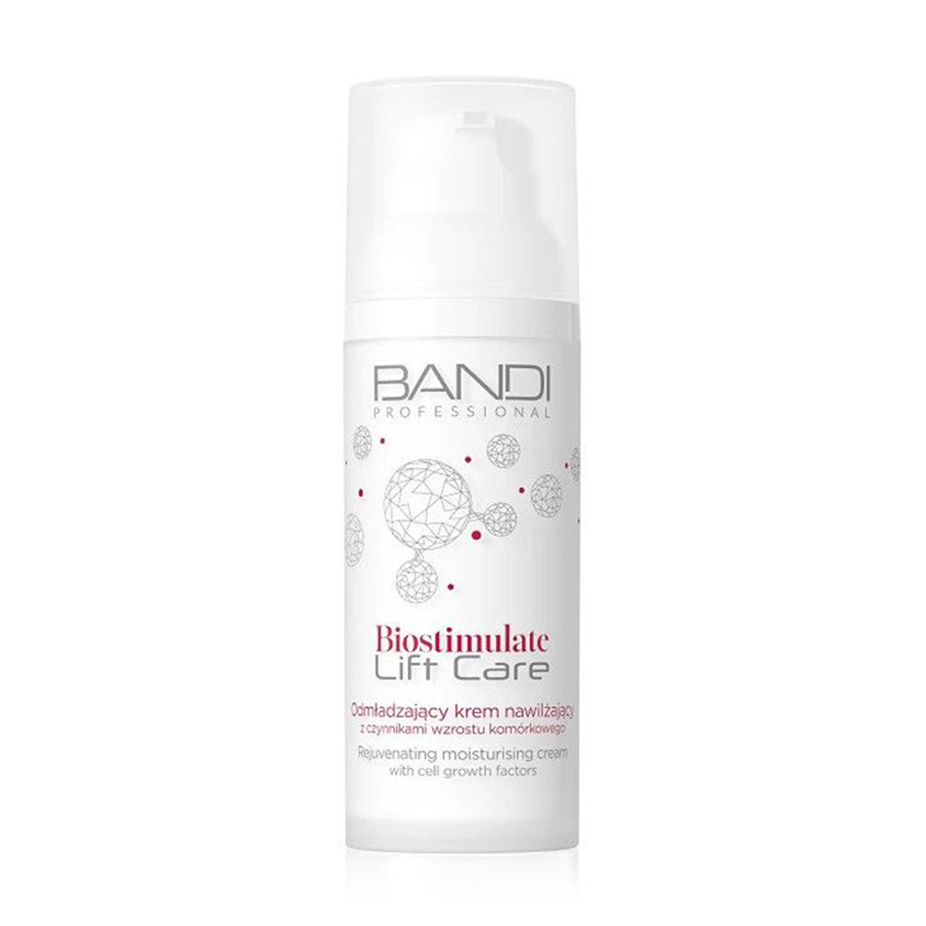 Зволожувальний крем для обличчя Bandi Professional Biostimulate Lift Care Rejuvenating Moisturizing Cream With Cell Growth Factors, 50 мл
Зволожувальний крем для обличчя Bandi Professional Biostimulate Lift Care Rejuvenating Moisturizing Cream With Cell Growth Factors, 50 мл