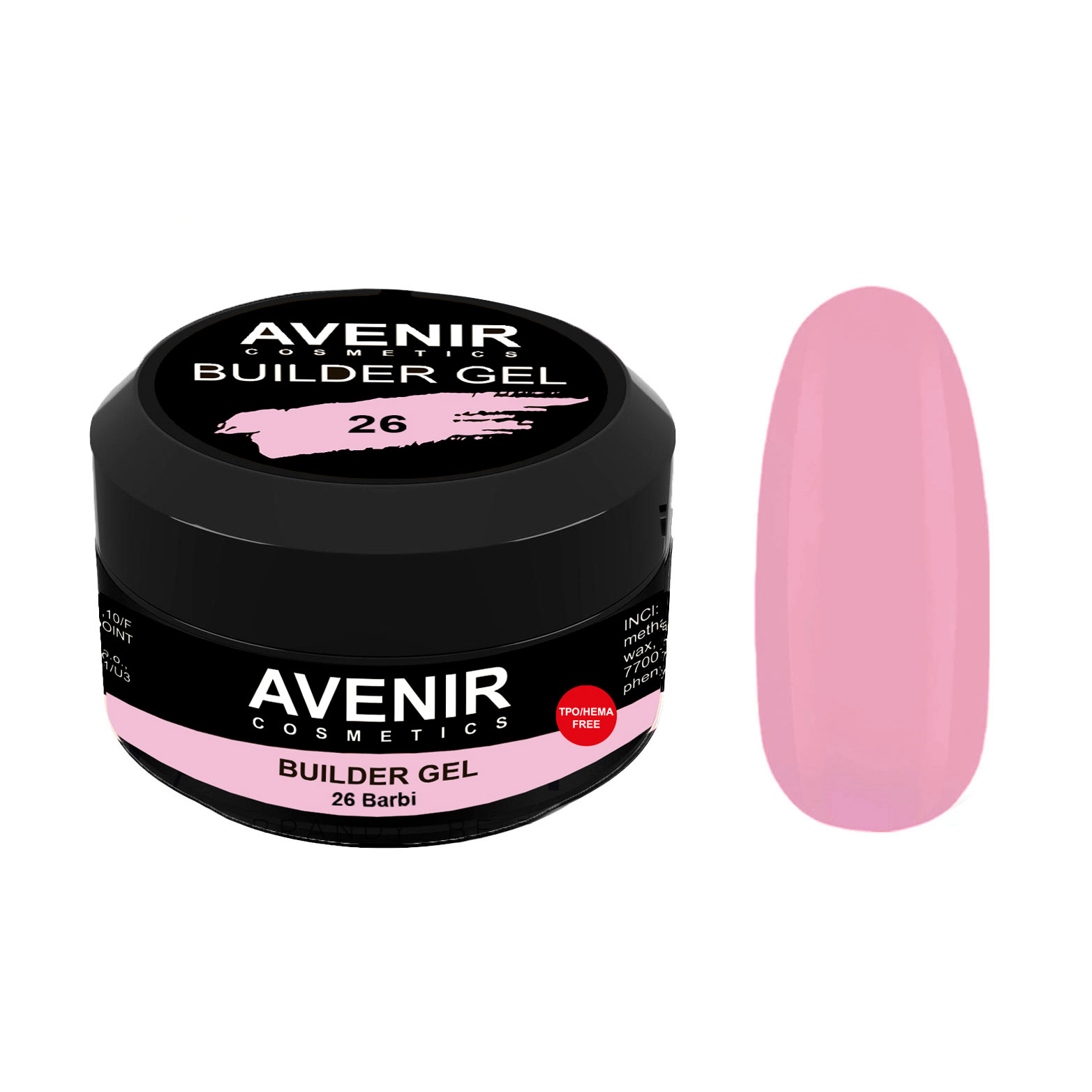 Гель для нарощування нігтів Avenir Cosmetics Builder Gel Pro 26 Barbie, 15 мл
Гель для нарощування нігтів Avenir Cosmetics Builder Gel Pro 26 Barbie, 15 мл