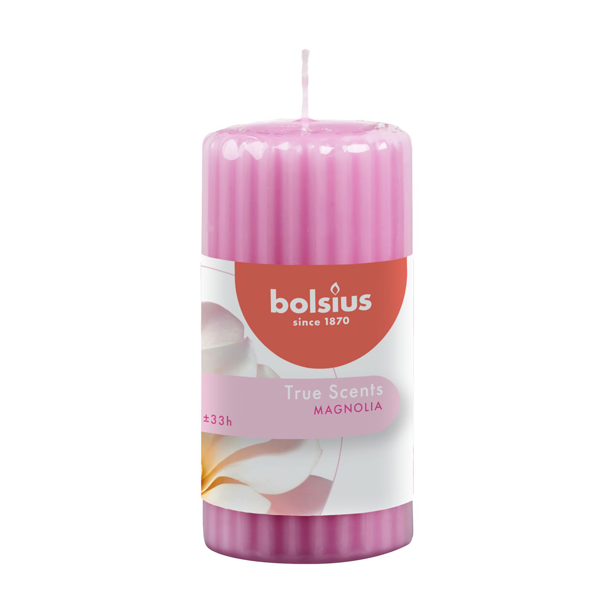 Ароматична свічка Bolsius True Scents Magnolia, 120*58 мм
Ароматична свічка Bolsius True Scents Magnolia, 120*58 мм