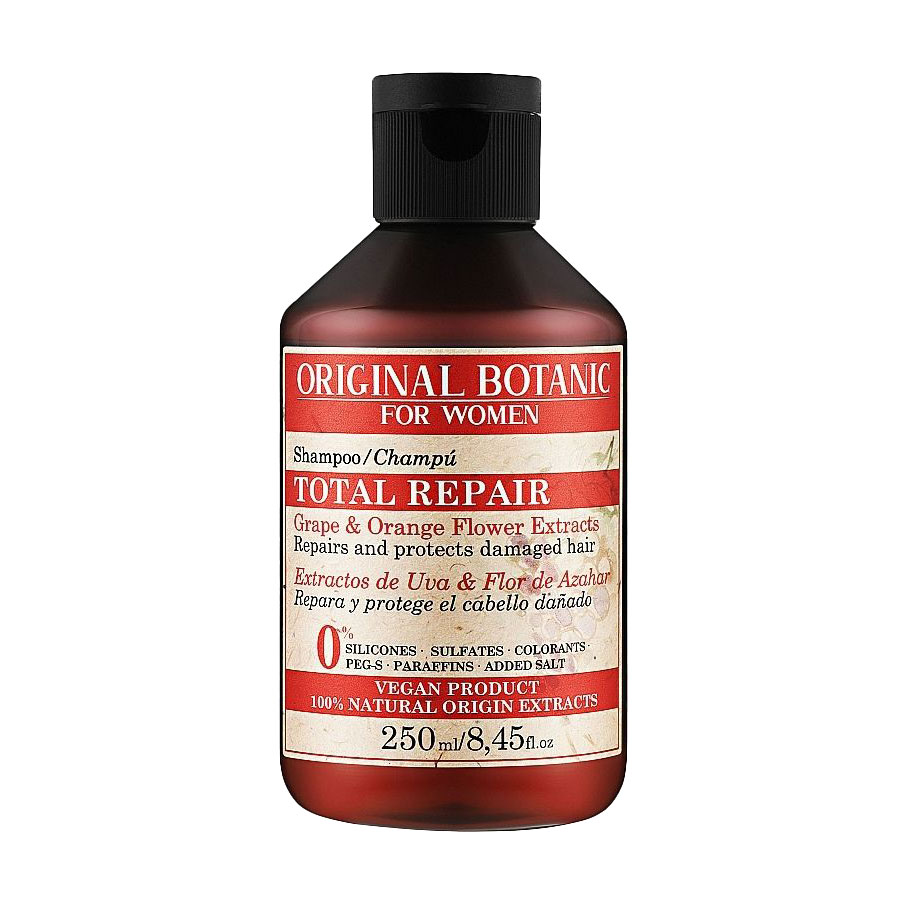 Відновлювальний шампунь Original Botanic For Women Total Repair Shampoo для пошкодженого волосся, 250 мл
Відновлювальний шампунь Original Botanic For Women Total Repair Shampoo для пошкодженого волосся, 250 мл