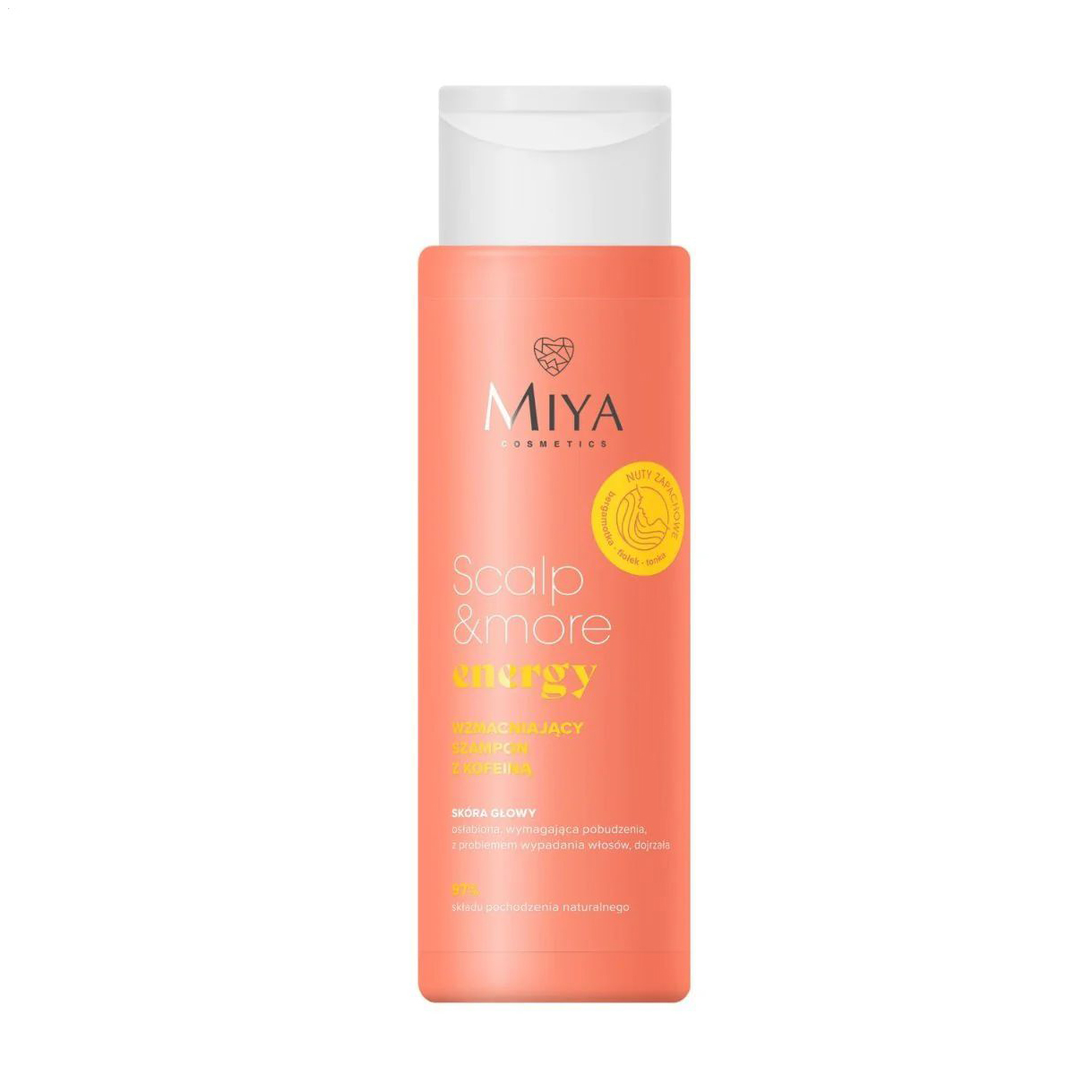 Зміцнювальний шампунь для волосся Miya Cosmetics Scalp & More Energy Shampoo з кофеїном, 300 мл
Зміцнювальний шампунь для волосся Miya Cosmetics Scalp & More Energy Shampoo з кофеїном, 300 мл