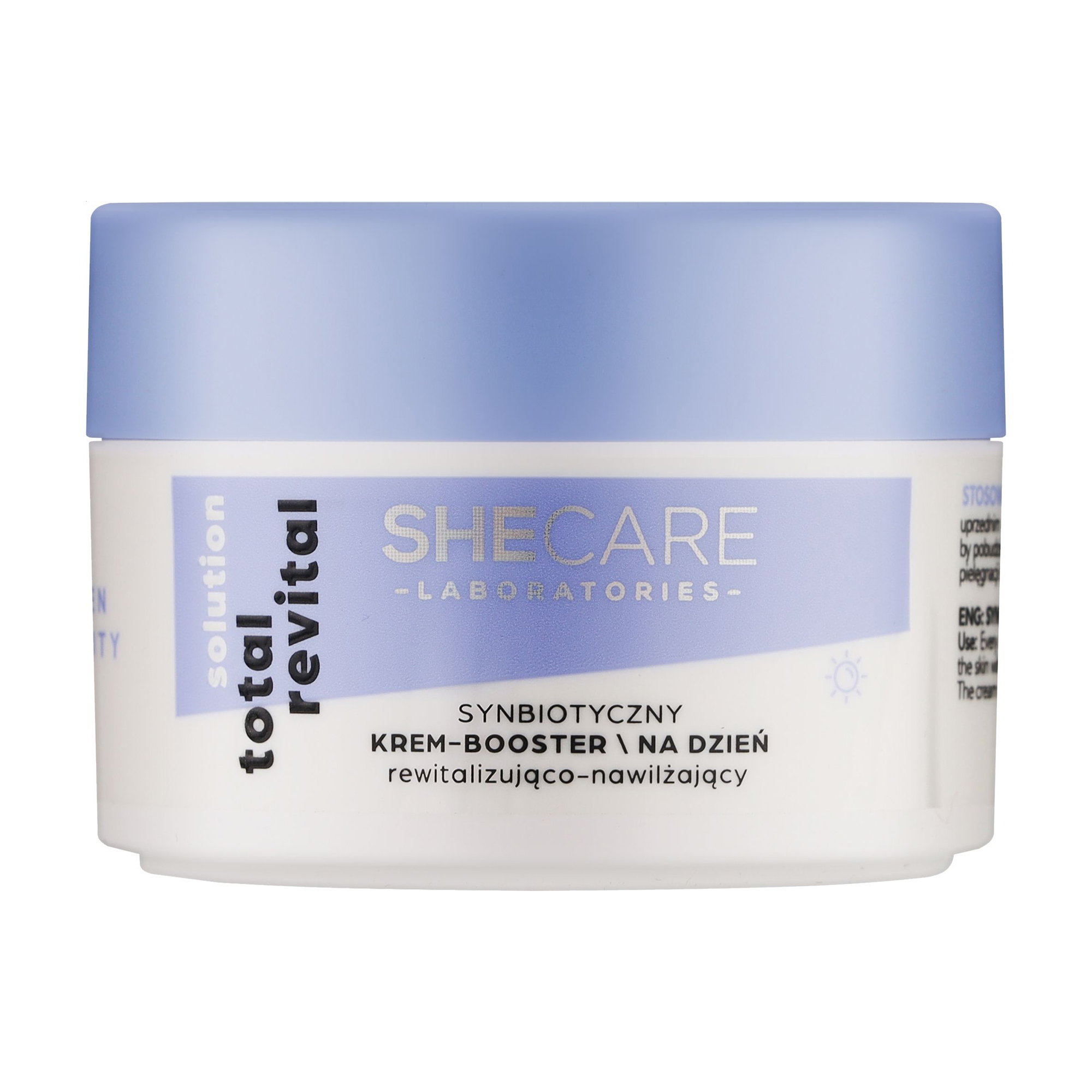 Денний крем-бустер для обличчя SheCare Total Revital Solution Synbiotic Face Cream-Booster For The Day, 50 мл
Денний крем-бустер для обличчя SheCare Total Revital Solution Synbiotic Face Cream-Booster For The Day, 50 мл