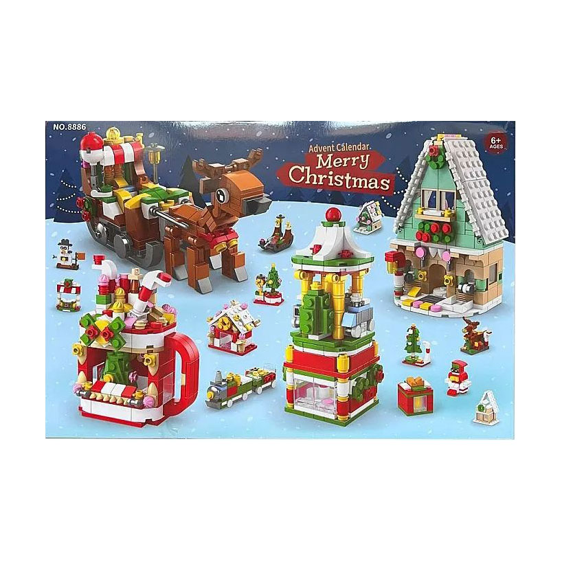 Дитячий конструктор Shantou Jinxing Адвент-календар Merry Christmas, від 3 років, 38*26*7 см (8886)
Дитячий конструктор Shantou Jinxing Адвент-календар Merry Christmas, від 3 років, 38*26*7 см (8886)