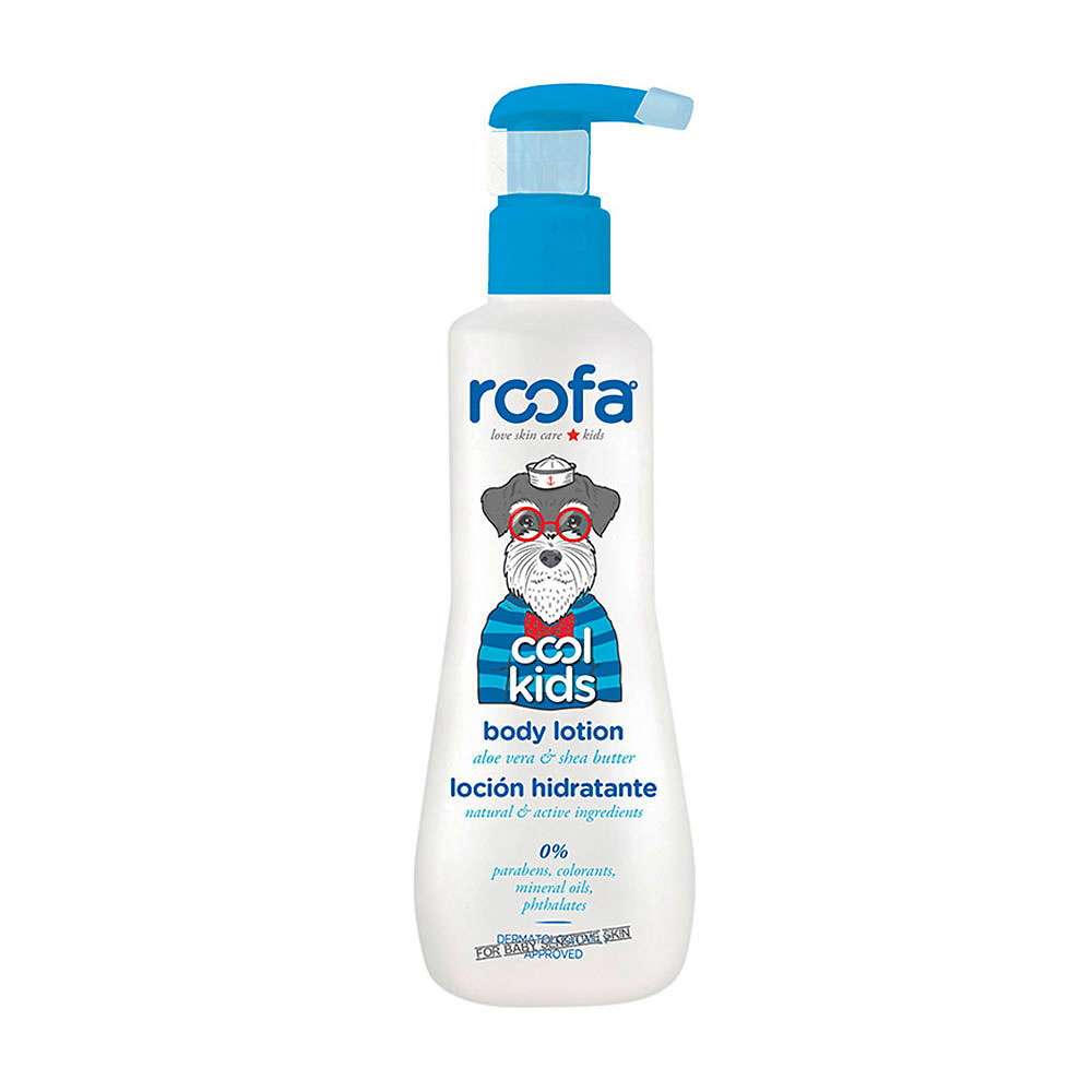Дитячий лосьйон для тіла Roofa Cool Kids Body Lotion з алое вера та олією ши, 300 мл
Дитячий лосьйон для тіла Roofa Cool Kids Body Lotion з алое вера та олією ши, 300 мл