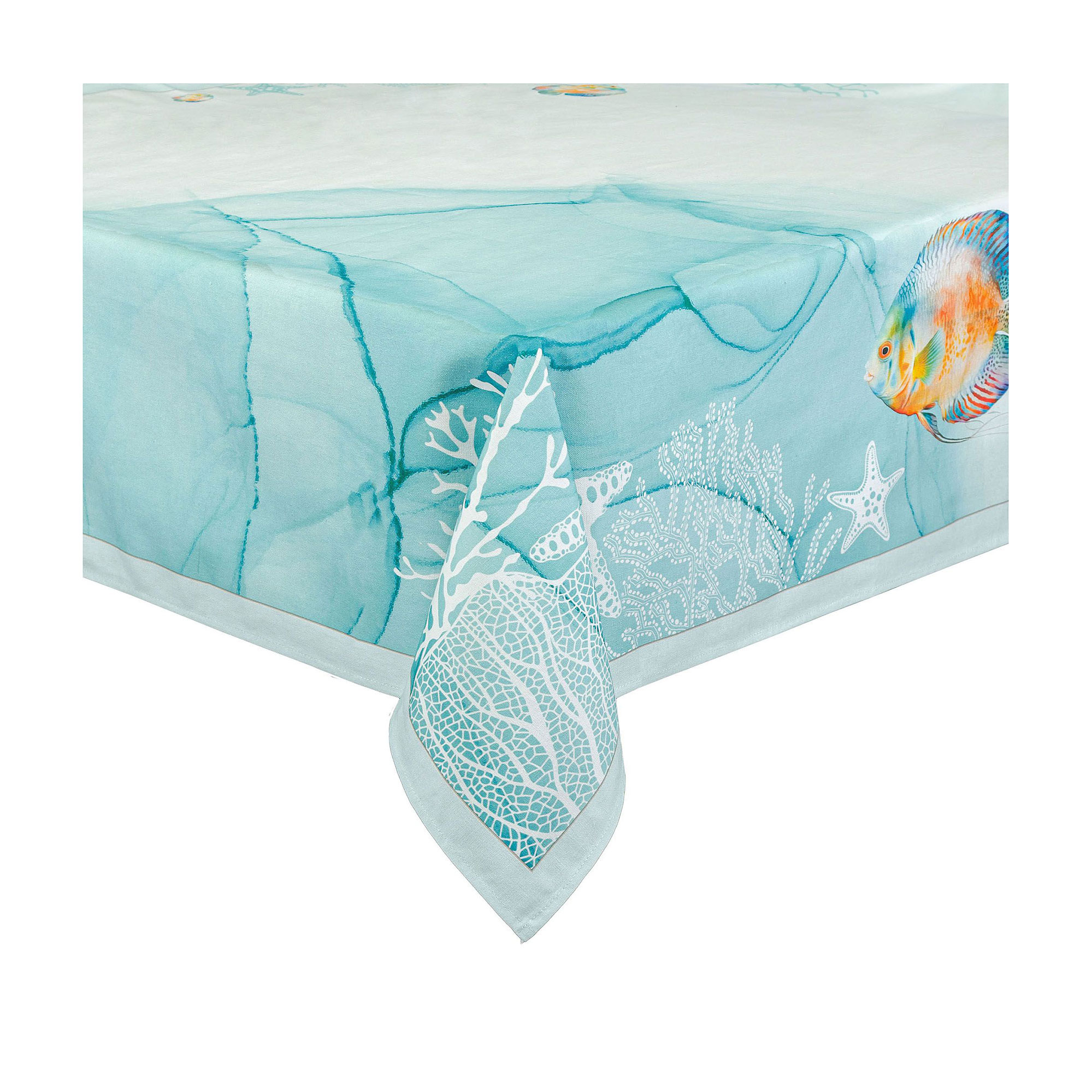 Кухонна скатертина Home Line Лазурний світ, бірюзовий, 120*150 см (напівпанама) (196799)
Кухонна скатертина Home Line Лазурний світ, бірюзовий, 120*150 см (напівпанама) (196799)