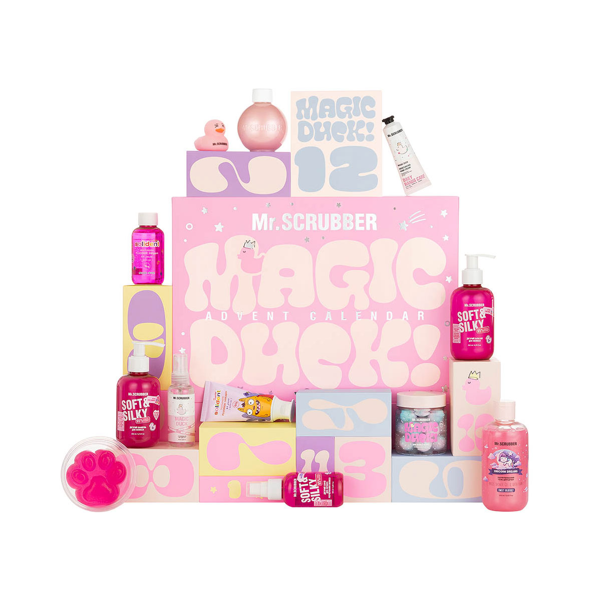 Дитячий адвент-календар Mr.Scrubber Magic Duck Advent Calendar, 12 відділень
Дитячий адвент-календар Mr.Scrubber Magic Duck Advent Calendar, 12 відділень