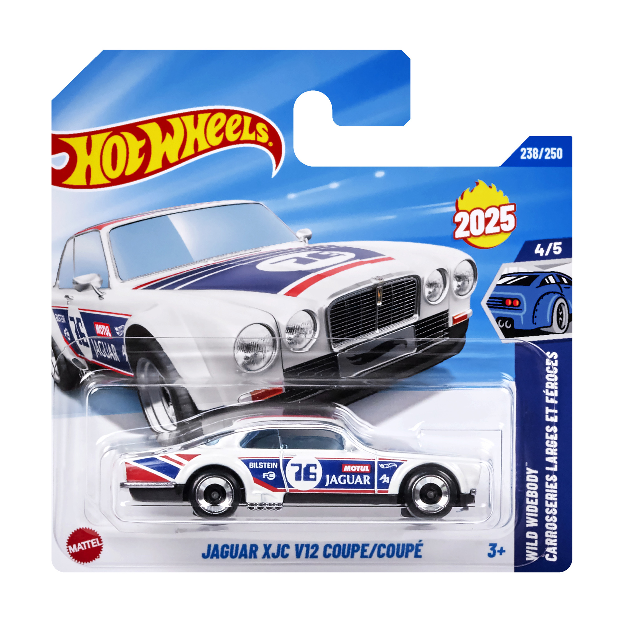Базовий автомобіль Hot Wheels Jaguar XJC V12 Coupe/Coupe, білий, від 3 років, 11*3.5*11 см (5785)
Базовий автомобіль Hot Wheels Jaguar XJC V12 Coupe/Coupe, білий, від 3 років, 11*3.5*11 см (5785)