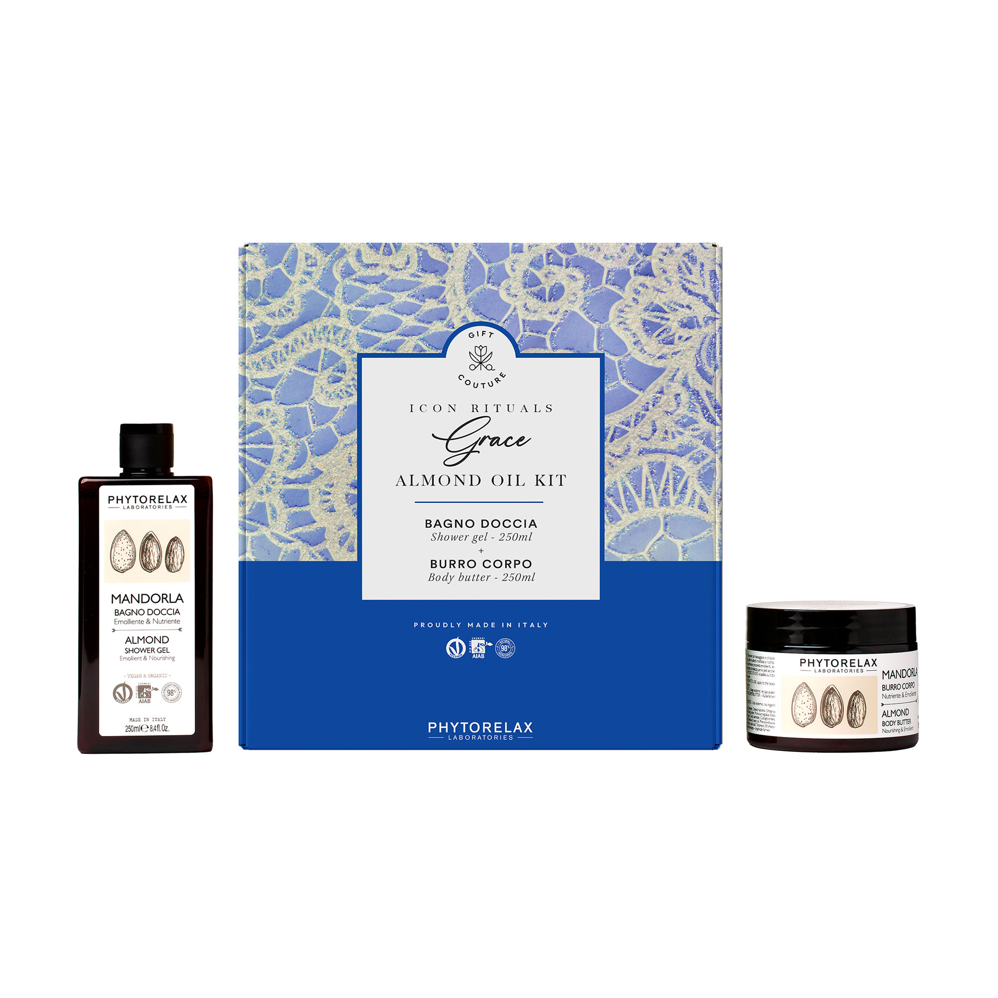 Уцінка! Набір для тіла Phytorelax Laboratories Icon Rituals Grace Almond Oil Kit (гель для душу, 250 мл + крем-масло для тіла, 250 мл)
Уцінка! Набір для тіла Phytorelax Laboratories Icon Rituals Grace Almond Oil Kit (гель для душу, 250 мл + крем-масло для тіла, 250 мл)