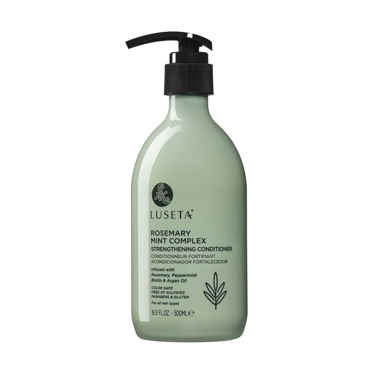 Зволожувальний кондиціонер для зміцнення та гладкості волосся Luseta Rosemary Mint Complex, 500 мл
Зволожувальний кондиціонер для зміцнення та гладкості волосся Luseta Rosemary Mint Complex, 500 мл