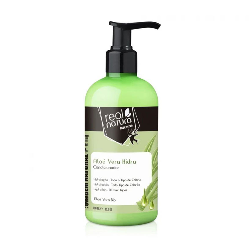 Кондиціонер для зволоження волосся Real Natura Sem Sal Aloe Vera Hidra, 300 мл
Кондиціонер для зволоження волосся Real Natura Sem Sal Aloe Vera Hidra, 300 мл