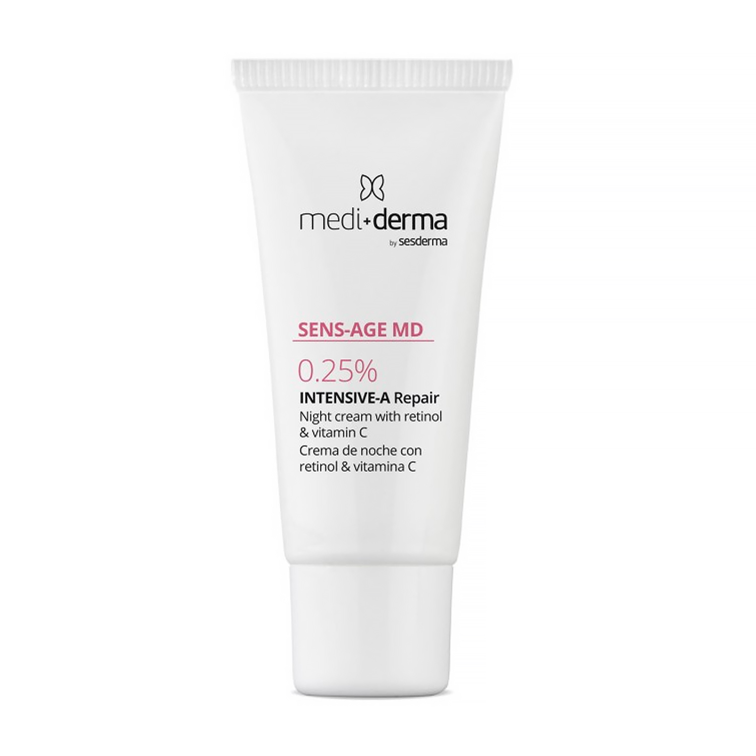 Нічний інтенсивно омолоджувальний крем для обличчя Mediderma Sens-Age MD Intensive-A Repair Night Cream 0.25% з ретинолом та вітаміном С, 30 мл
Нічний інтенсивно омолоджувальний крем для обличчя Mediderma Sens-Age MD Intensive-A Repair Night Cream 0.25% з ретинолом та вітаміном С, 30 мл
