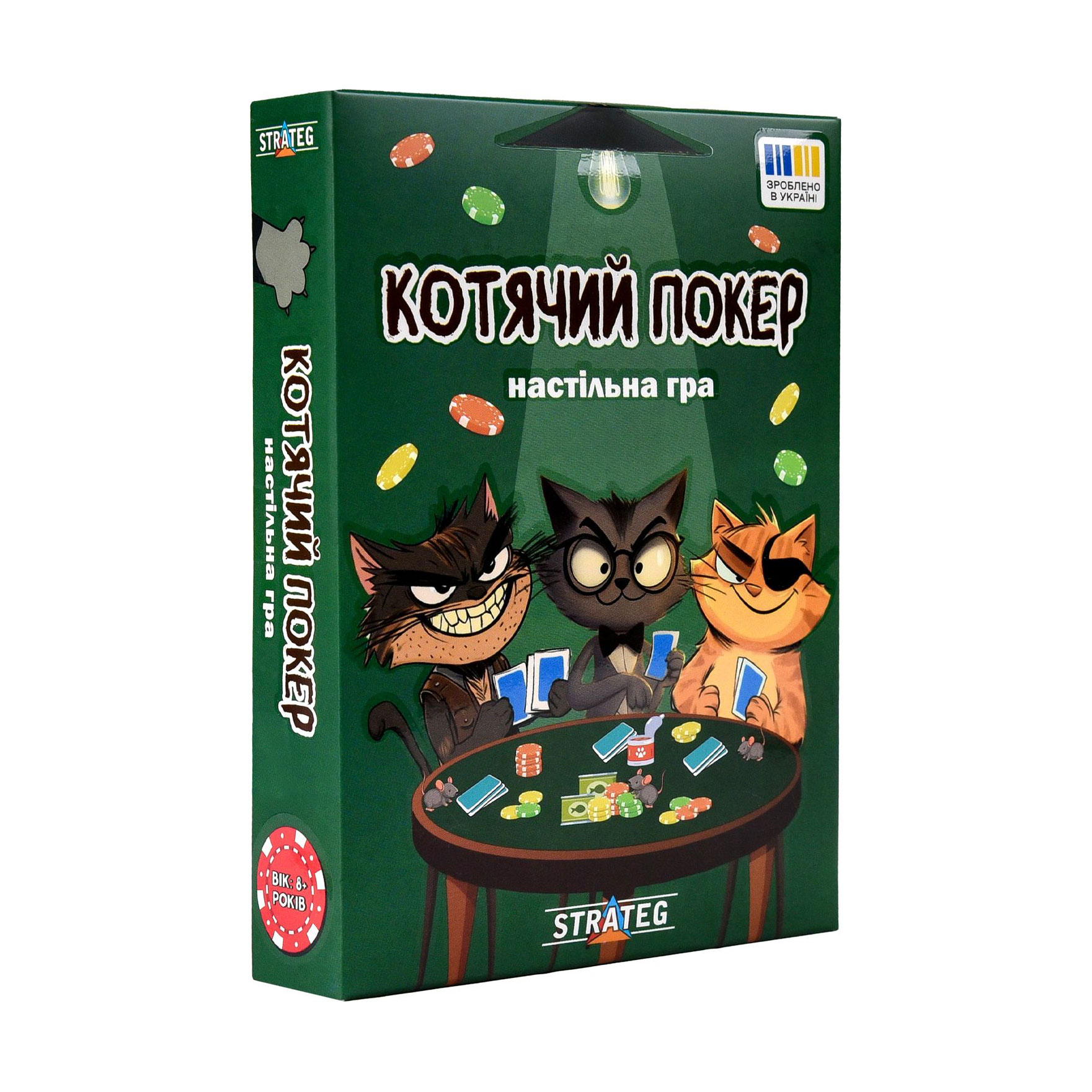 Настільна гра Strateg Котячий покер, від 8 років (30940)
Настільна гра Strateg Котячий покер, від 8 років (30940)