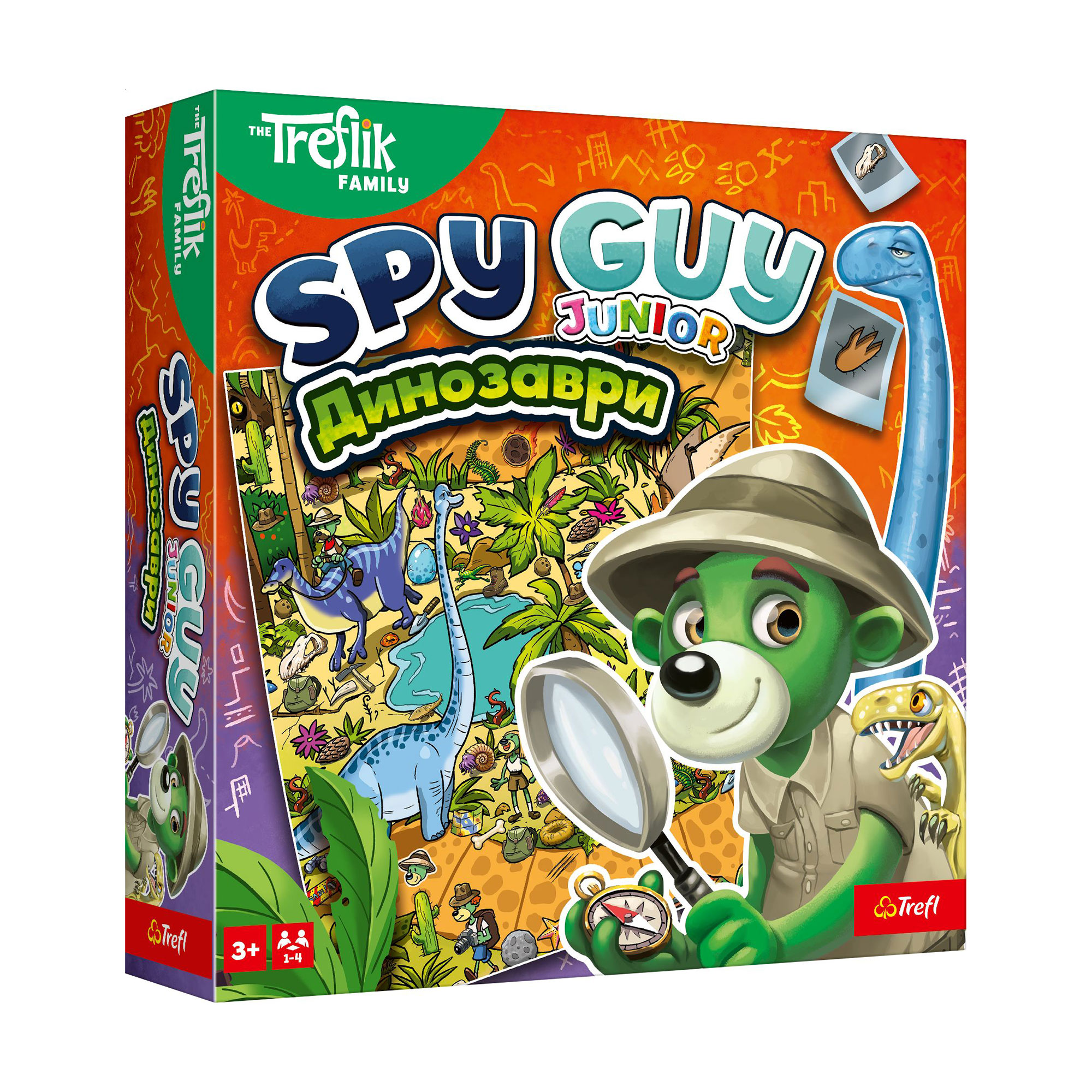 Настільна гра Trefl The Treflik Family Spy Guy Динозаври, від 3 років (2982)
Настільна гра Trefl The Treflik Family Spy Guy Динозаври, від 3 років (2982)