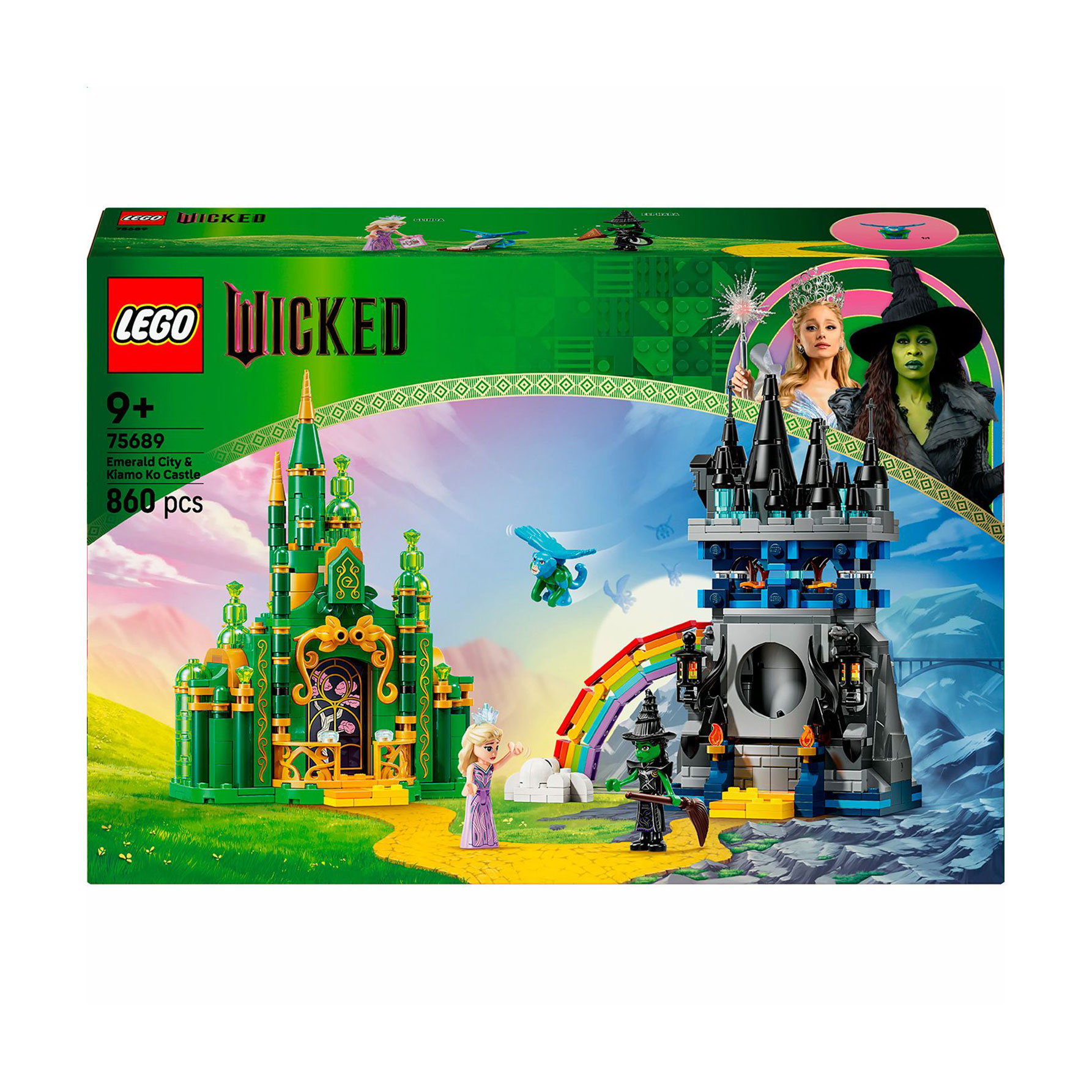 Конструктор LEGO Wicked Смарагдове місто та замок Кіамо-Ко, від 9 років, 860 деталей (75689)
Конструктор LEGO Wicked Смарагдове місто та замок Кіамо-Ко, від 9 років, 860 деталей (75689)