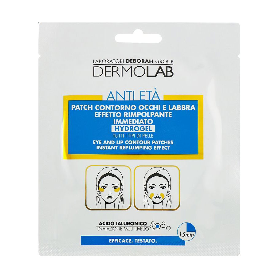 Патчі для шкіри навколо очей та губ Dermolab Eye And Lip Contour Patches Instant Replumping Effect, 20 г
Патчі для шкіри навколо очей та губ Dermolab Eye And Lip Contour Patches Instant Replumping Effect, 20 г