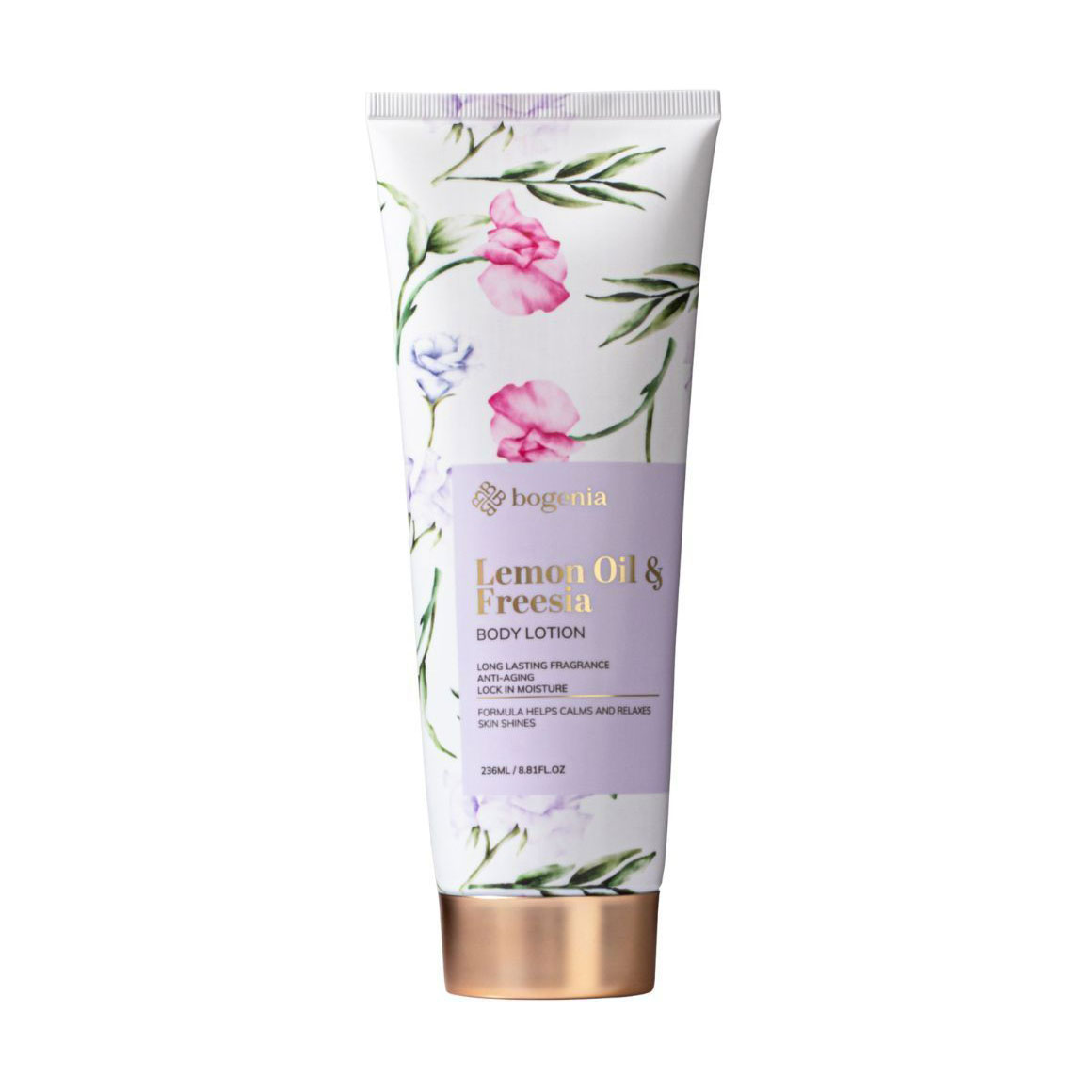 Лосьйон для тіла Bogenia Lemon Oil & Freesia Body Lotion, 236 мл
Лосьйон для тіла Bogenia Lemon Oil & Freesia Body Lotion, 236 мл