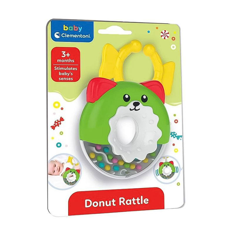 Дитяча іграшка-брязкальце Clementoni Donut Rattle, від 3 місяців, 14.5*20.5*4 см (17504)
Дитяча іграшка-брязкальце Clementoni Donut Rattle, від 3 місяців, 14.5*20.5*4 см (17504)