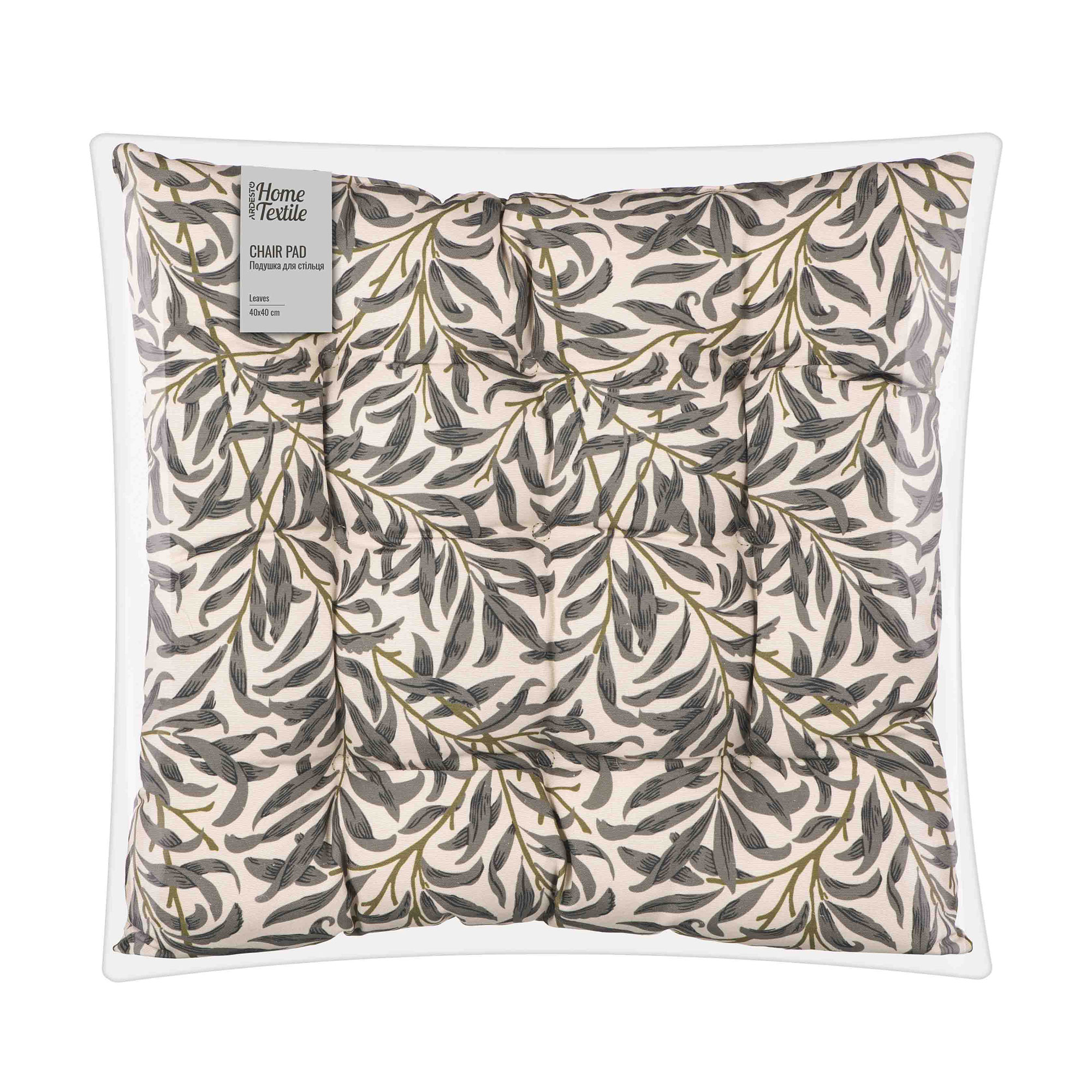 Подушка для стільця Ardesto Leaves, 40*40 см (ART03LV)
Подушка для стільця Ardesto Leaves, 40*40 см (ART03LV)