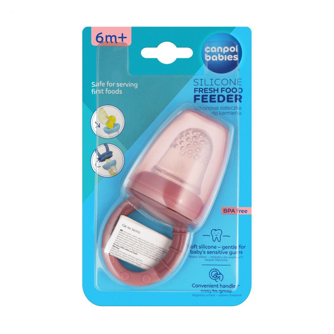 Ніблер Canpol Babies силіконовий, від 6 місяців, рожевий (56/010_pin)
Ніблер Canpol Babies силіконовий, від 6 місяців, рожевий (56/010_pin)